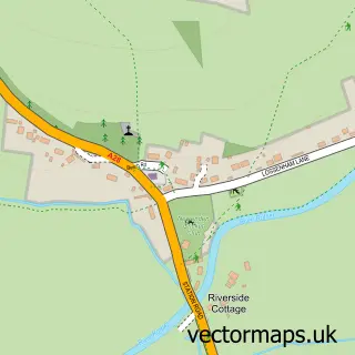 Street map sample of Newenden, Kent