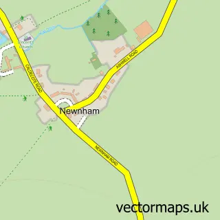 Street map sample of Newnham, Hertfordshire