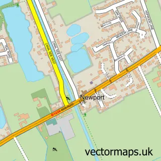 Street map sample of Newport, East Riding of Yorkshire