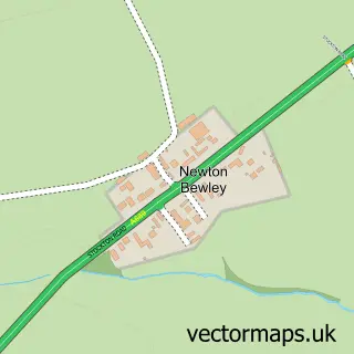 Street map sample of Newton Bewley, Durham