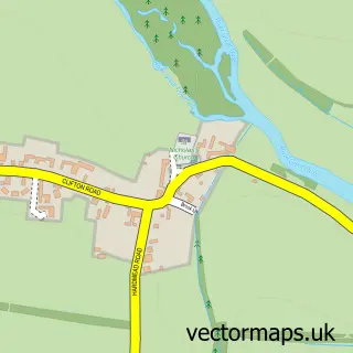 Street map sample of Newton Blossomville, Buckinghamshire