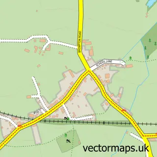 Street map sample of Newton le Willows, North Yorkshire