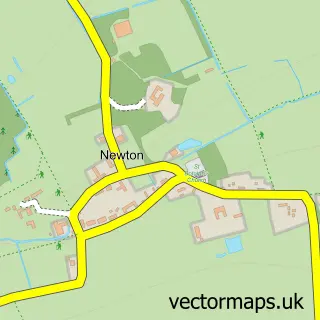 Street map sample of Newton, Lincolnshire