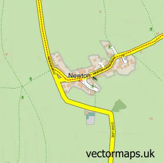 Street map sample of Newton-in-Furness, Cumbria