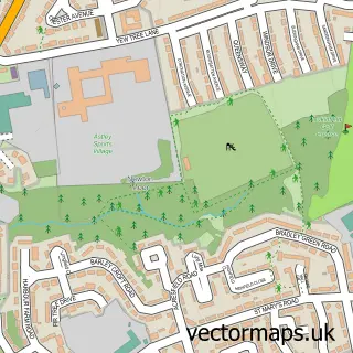 Street map sample of Newtonmoor, Greater Manchester