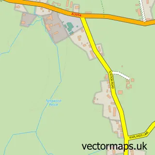 Street map sample of Ningwood, Isle of Wight