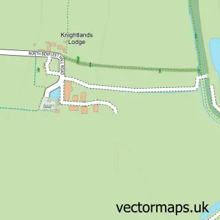 Street map sample of North Benfleet, Essex