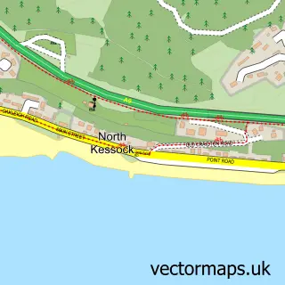 Street map sample of North Kessock, Ross and Cromarty
