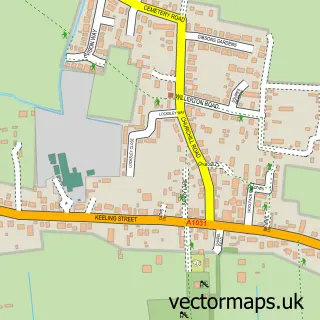 Street map sample of North Somercotes, Lincolnshire