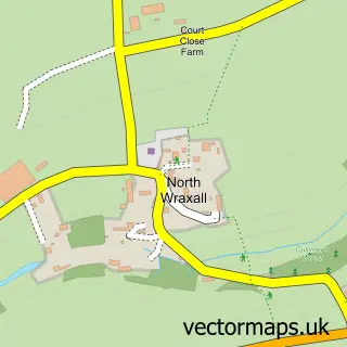 Street map sample of North Wraxall, Wiltshire