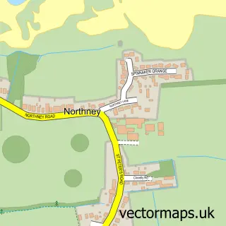 Street map sample of Northney, Hampshire