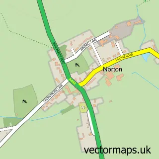 Street map sample of Norton, Shropshire