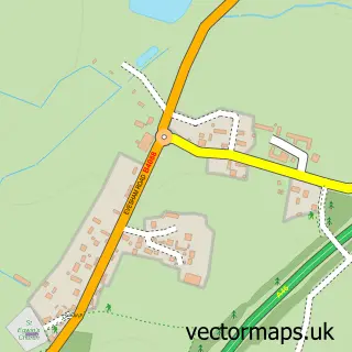 Street map sample of Norton, Worcestershire