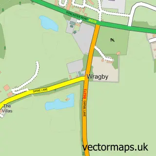 Street map sample of Nostell, West Yorkshire