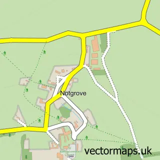 Street map sample of Notgrove, Gloucestershire