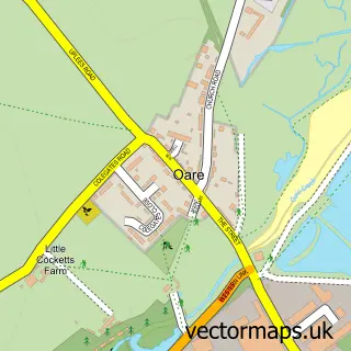 Street map sample of Oare, Kent
