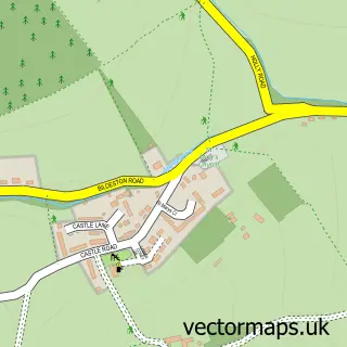 Street map sample of Offton, Suffolk