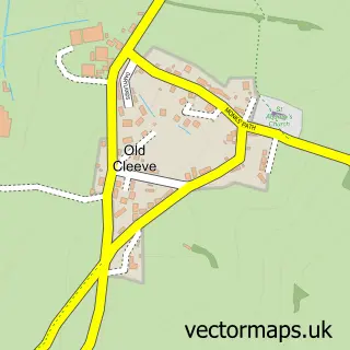 Street map sample of Old Cleeve, Somerset
