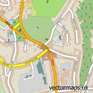 Street map sample of Old Coulsdon, Greater London