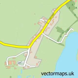 Street map sample of Old Haversham, Buckinghamshire
