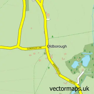 Street map sample of Oldborough, Devon