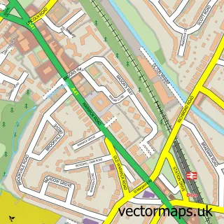 Street map sample of Olton, West Midlands