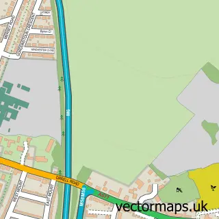 Street map sample of Orrell, Greater Manchester