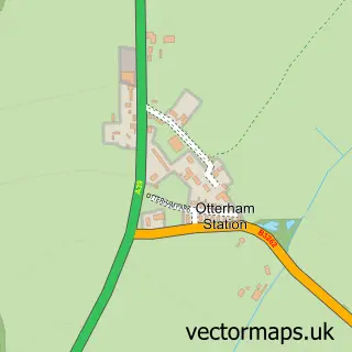 Street map sample of Otterham Station, Cornwall