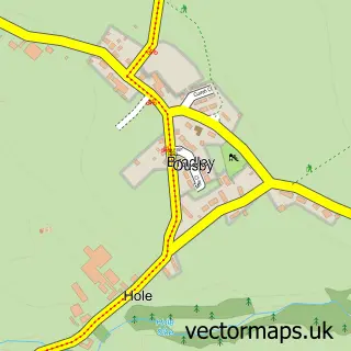 Street map sample of Ousby, Cumbria