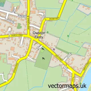 Street map sample of Owston Ferry, Lincolnshire