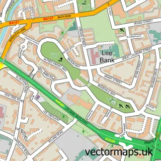 Street map sample of Park Central, West Midlands