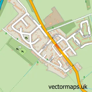 Street map sample of Parkhill, Durham