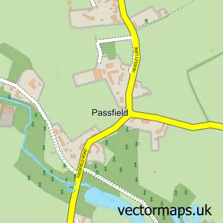 Street map sample of Passfield, Hampshire