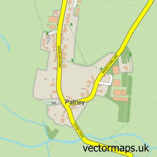Street map sample of Patney, Wiltshire