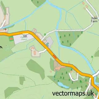 Street map sample of Patterdale, Cumbria