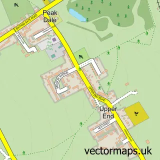 Street map sample of Peak Dale, Derbyshire