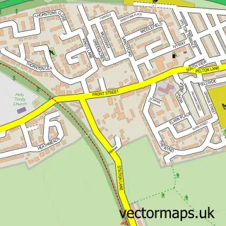 Street map sample of Pelton, Durham