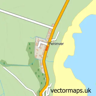 Street map sample of Peninver, Argyll and Bute