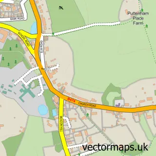 Street map sample of Penn, Buckinghamshire