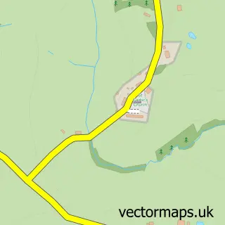 Street map sample of Penrhos, Gwent