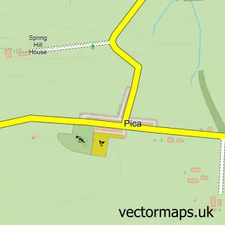Street map sample of Pica, Cumbria