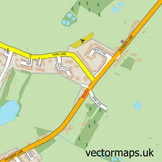 Street map sample of Pickmere, Cheshire