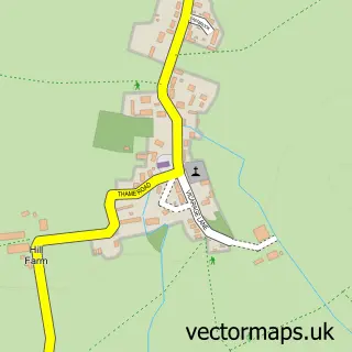 Street map sample of Piddington, Oxfordshire
