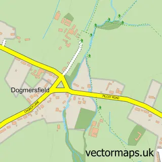 Street map sample of Pilcot, Hampshire