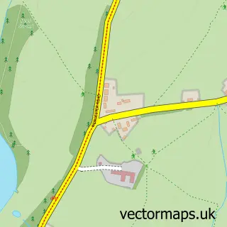 Street map sample of Pirton, Worcestershire