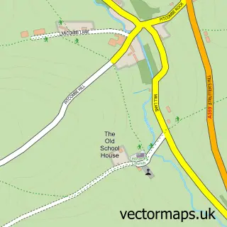 Street map sample of Pitcombe, Somerset