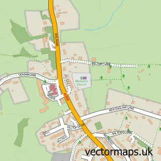 Street map sample of Playden, East Sussex