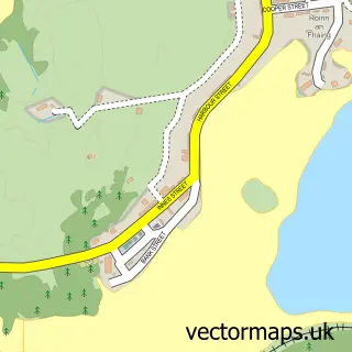 Street map sample of Plockton, Ross and Cromarty