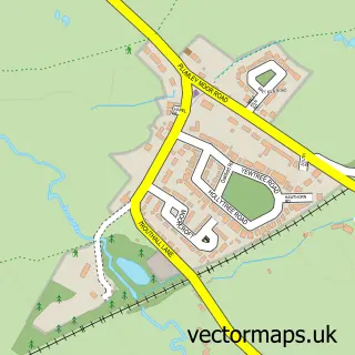 Street map sample of Plumley, Cheshire