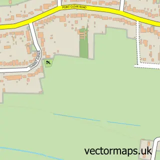 Street map sample of Point Clear, Essex